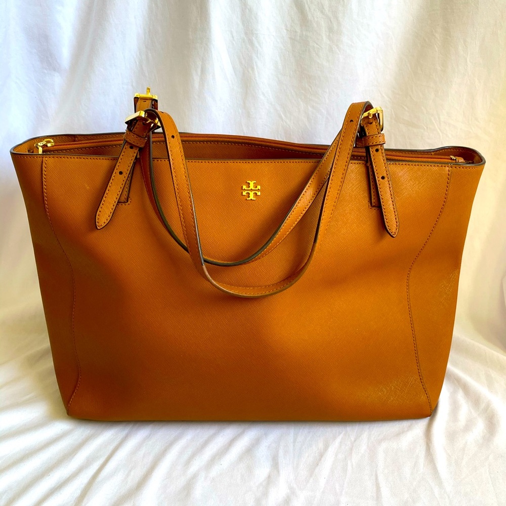 Tory Burch large Saffiano York Buckle Tote